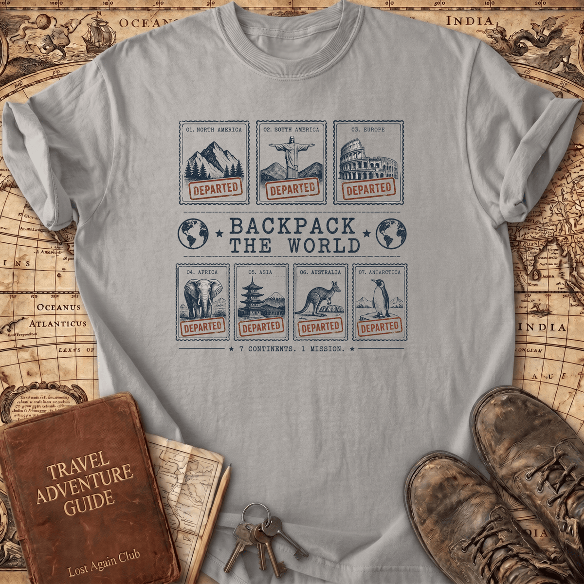 Backpack The World T-Shirt