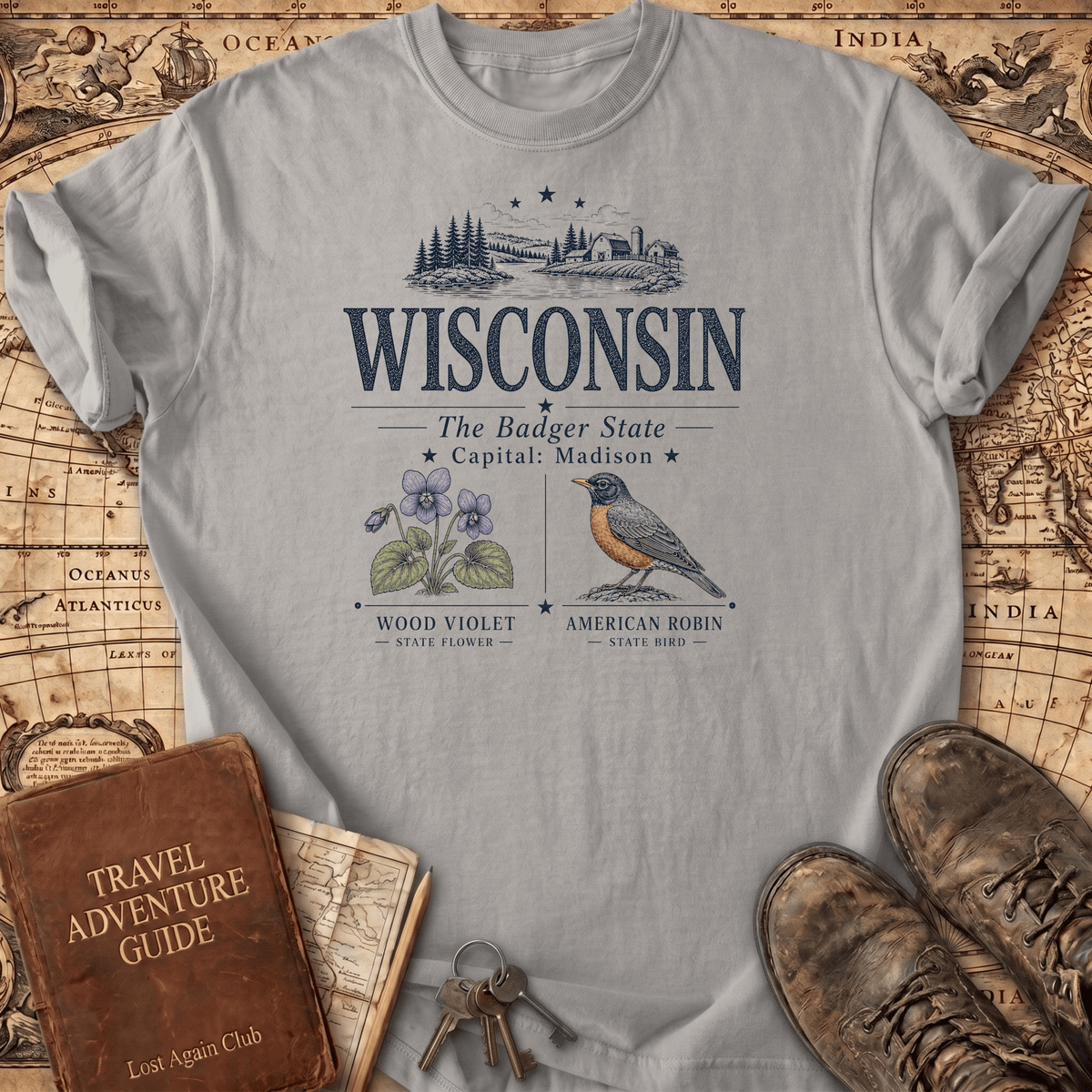 Wisconsin -- T-Shirt