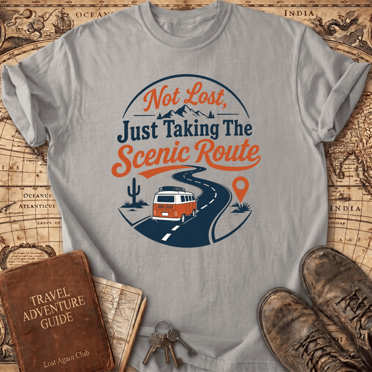 Not Lost Just Taking The Scenic Route - T-Shirt