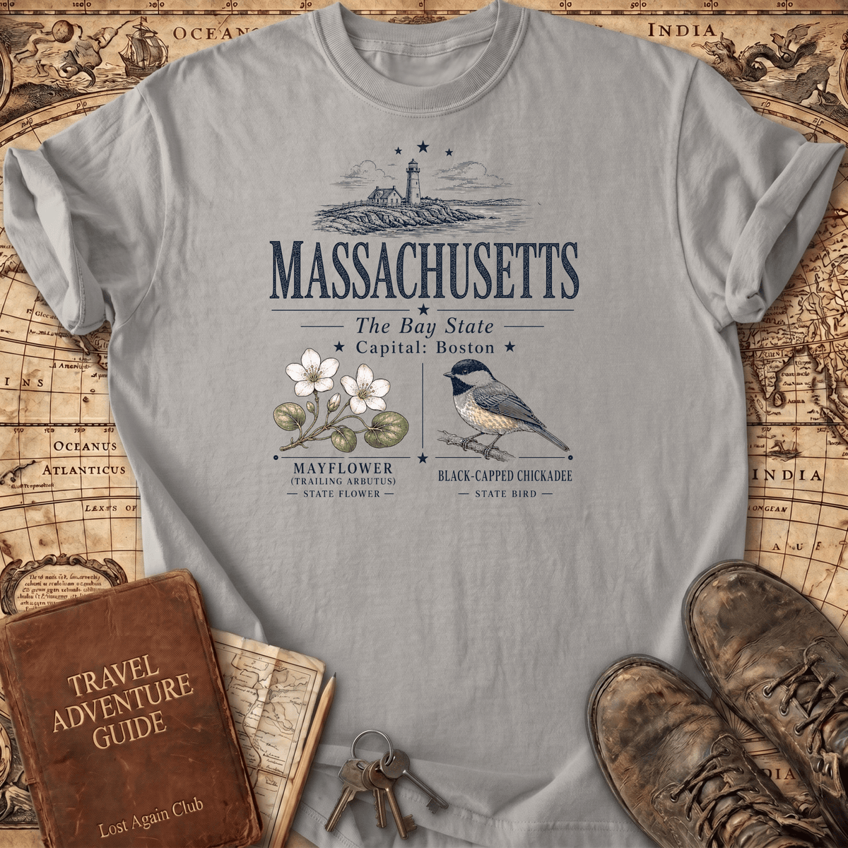 Massachusetts -- T-Shirt