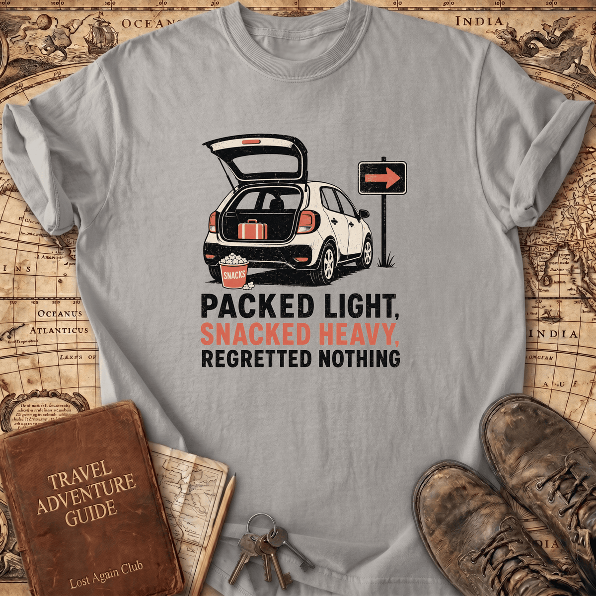 Packed Light Snacked Heavy - T-Shirt