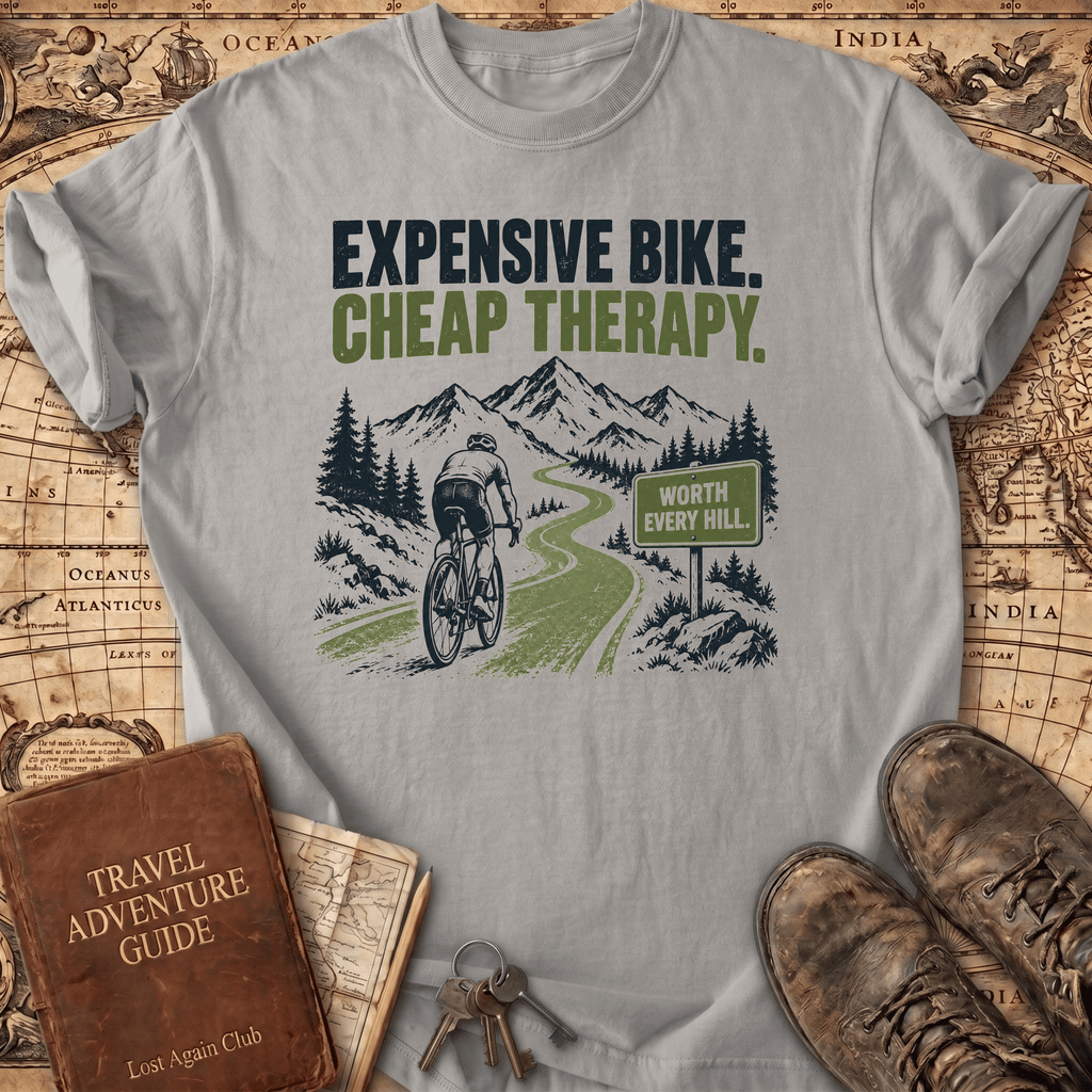 Expensive Bike Cheap Therapy - T-Shirt