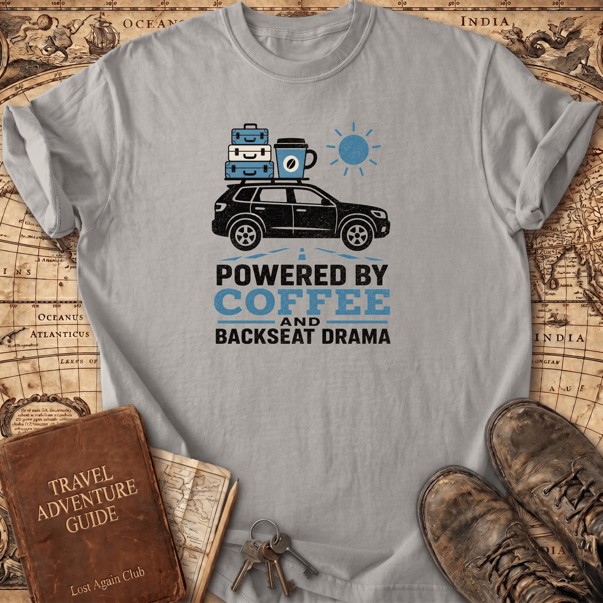 Powered By Coffee - T-Shirt