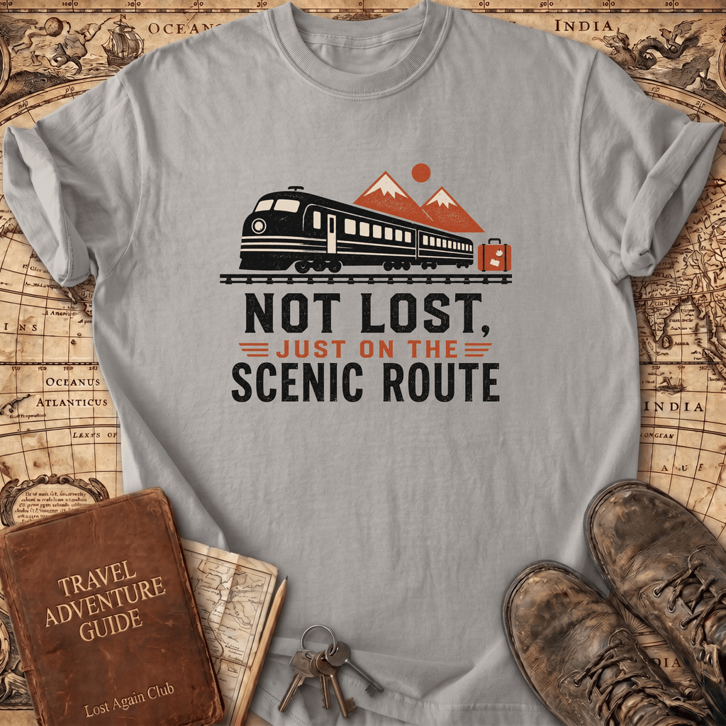 Not Lost Just On The Scenic Route - T-Shirt