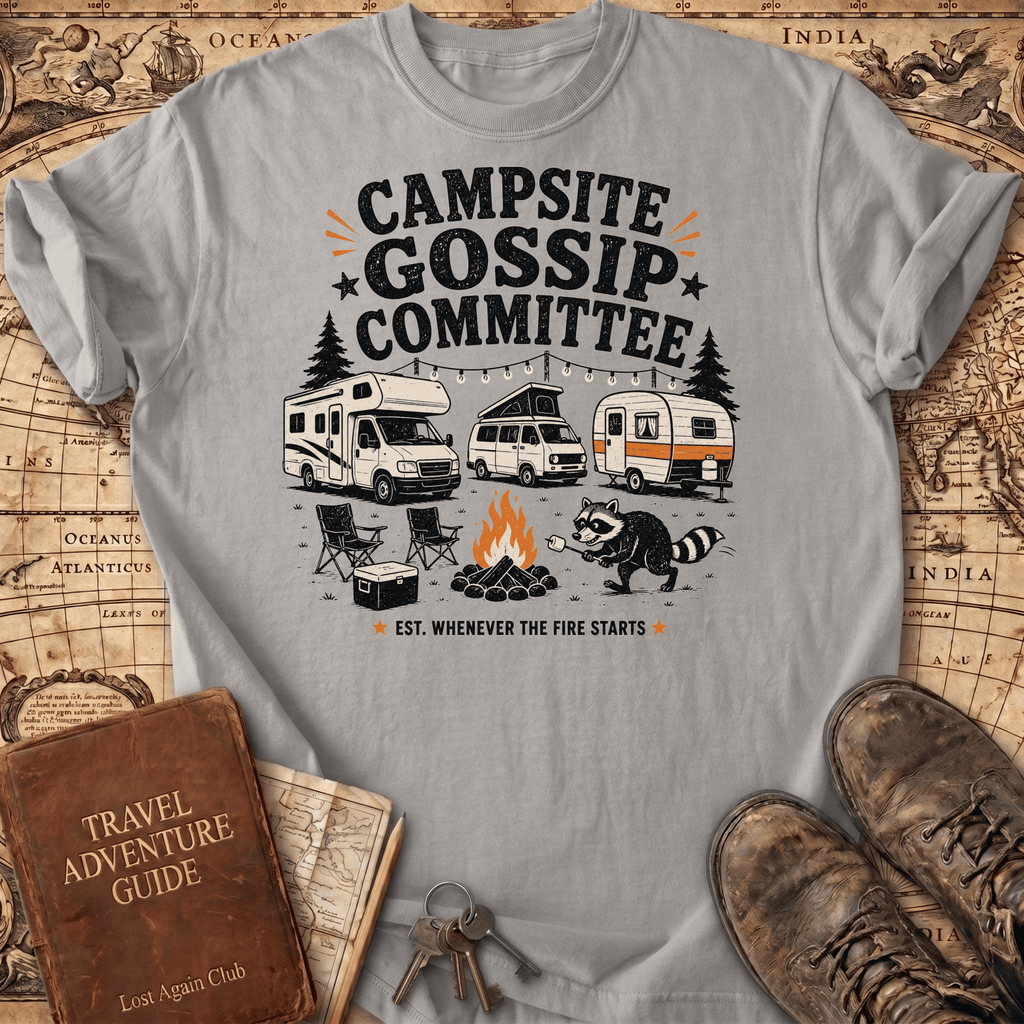 Campsite Gossip Committee - T-Shirt