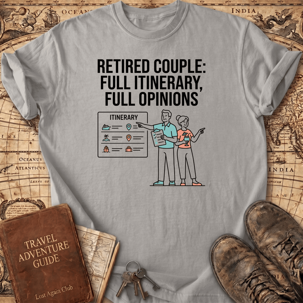 Retired Couple Full Itinerary T-Shirt