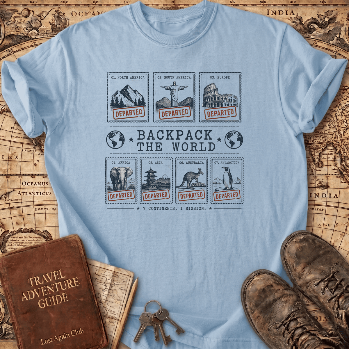 Backpack The World T-Shirt