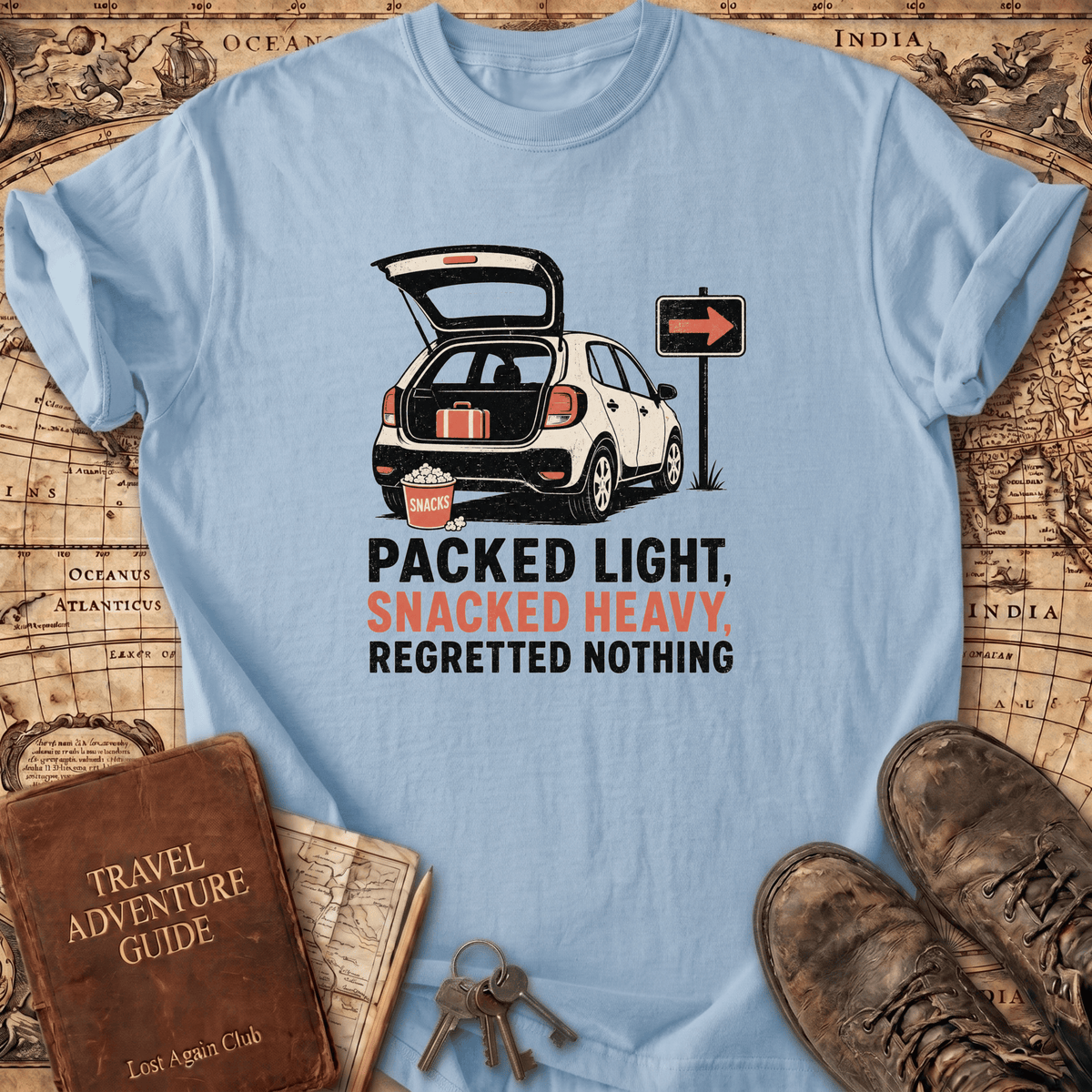 Packed Light Snacked Heavy - T-Shirt