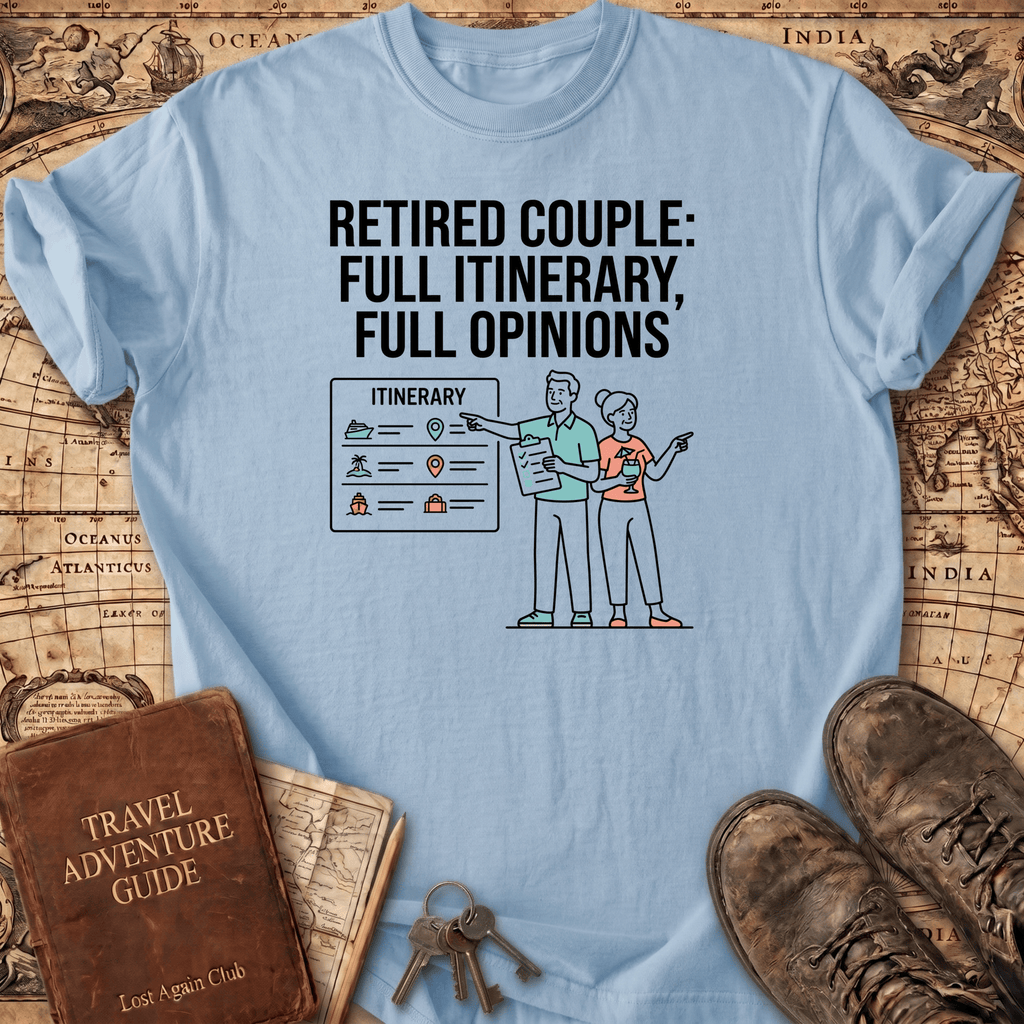 Retired Couple Full Itinerary T-Shirt