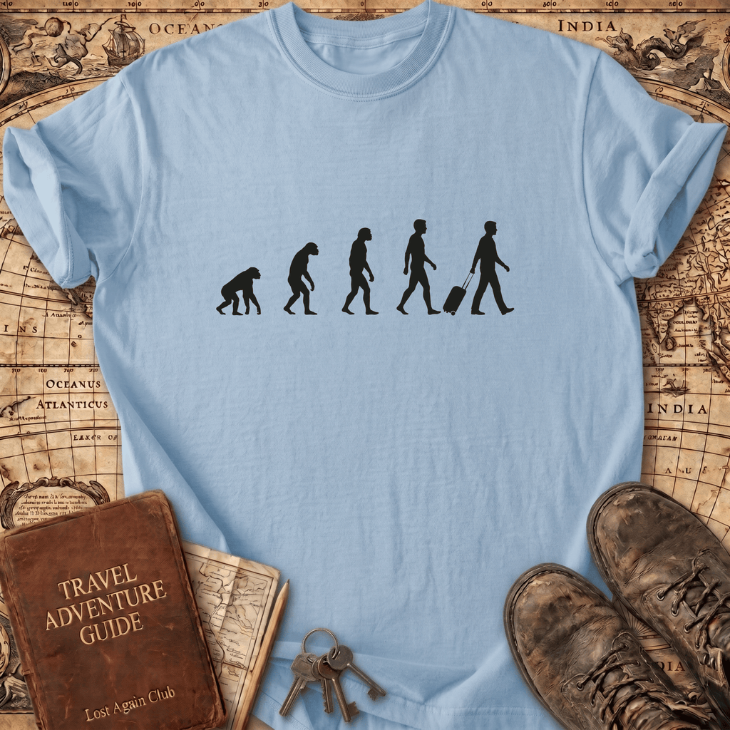 Evolution of Traveling Man T-Shirt