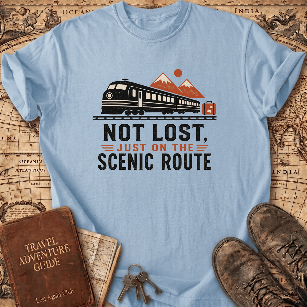 Not Lost Just On The Scenic Route - T-Shirt