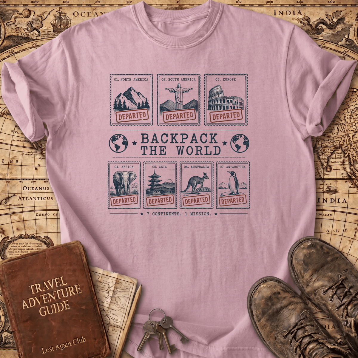 Backpack The World T-Shirt
