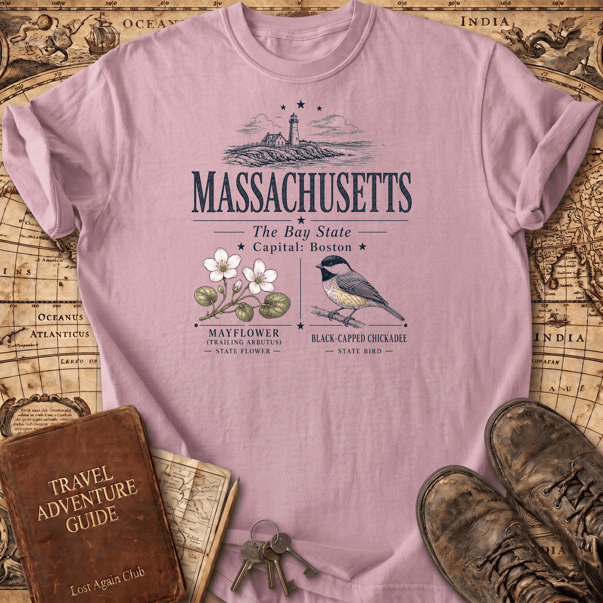 Massachusetts -- T-Shirt