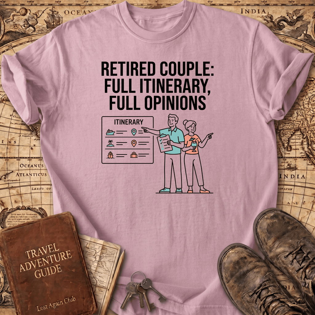 Retired Couple Full Itinerary T-Shirt