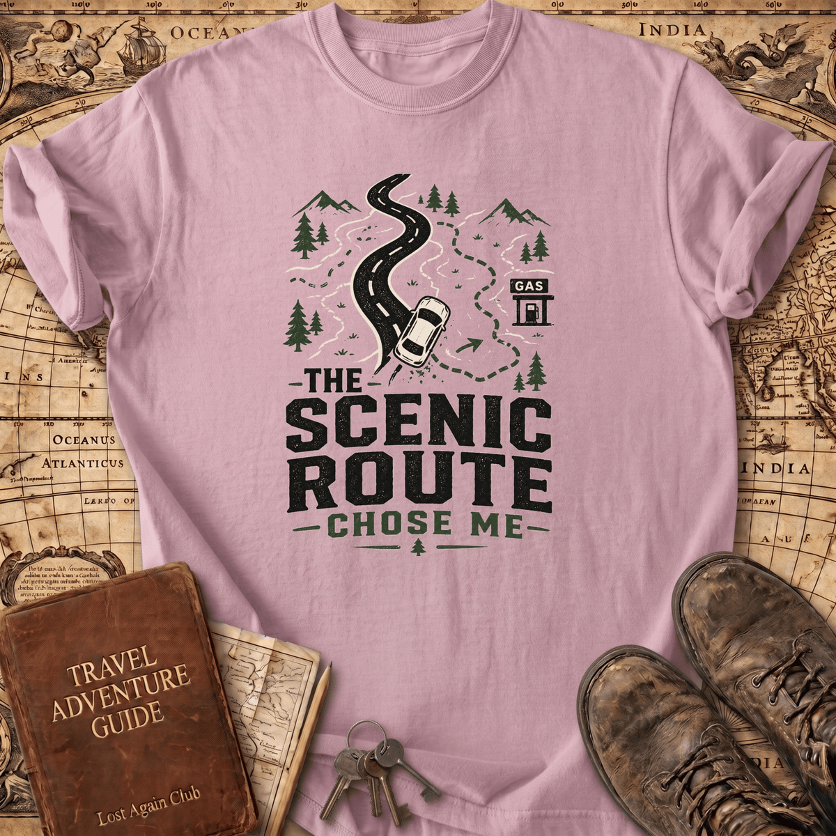 The Scenic Route Chose Me - T-Shirt
