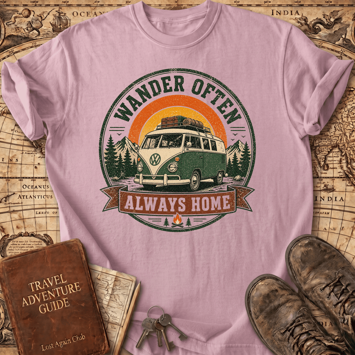 Wander Often - Always Home - T-Shirt