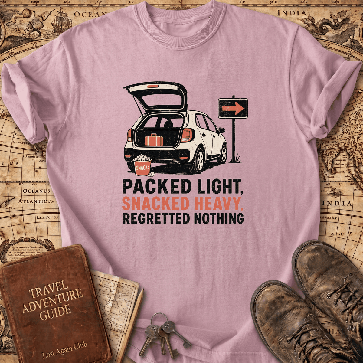 Packed Light Snacked Heavy - T-Shirt