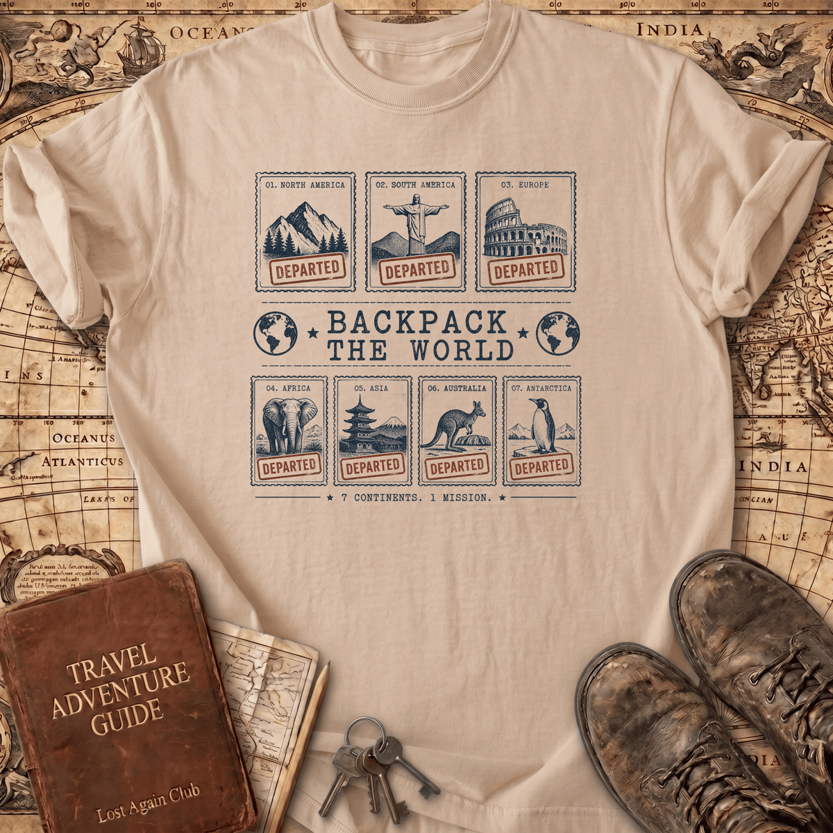 Backpack The World T-Shirt