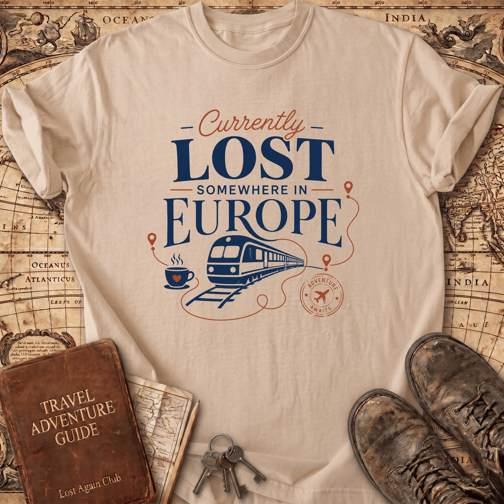 Currently Lost Somewhere In Europe - T-Shirt