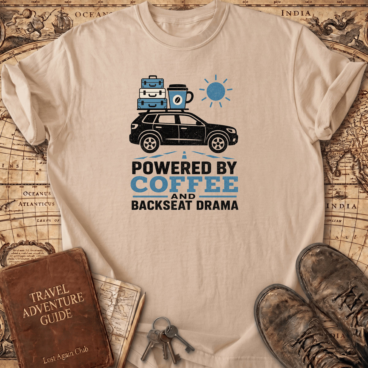 Powered By Coffee - T-Shirt