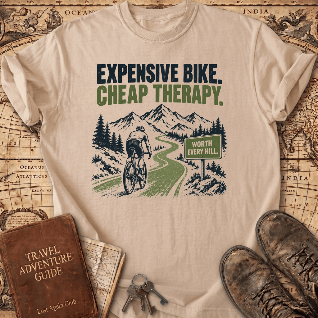 Expensive Bike Cheap Therapy - T-Shirt