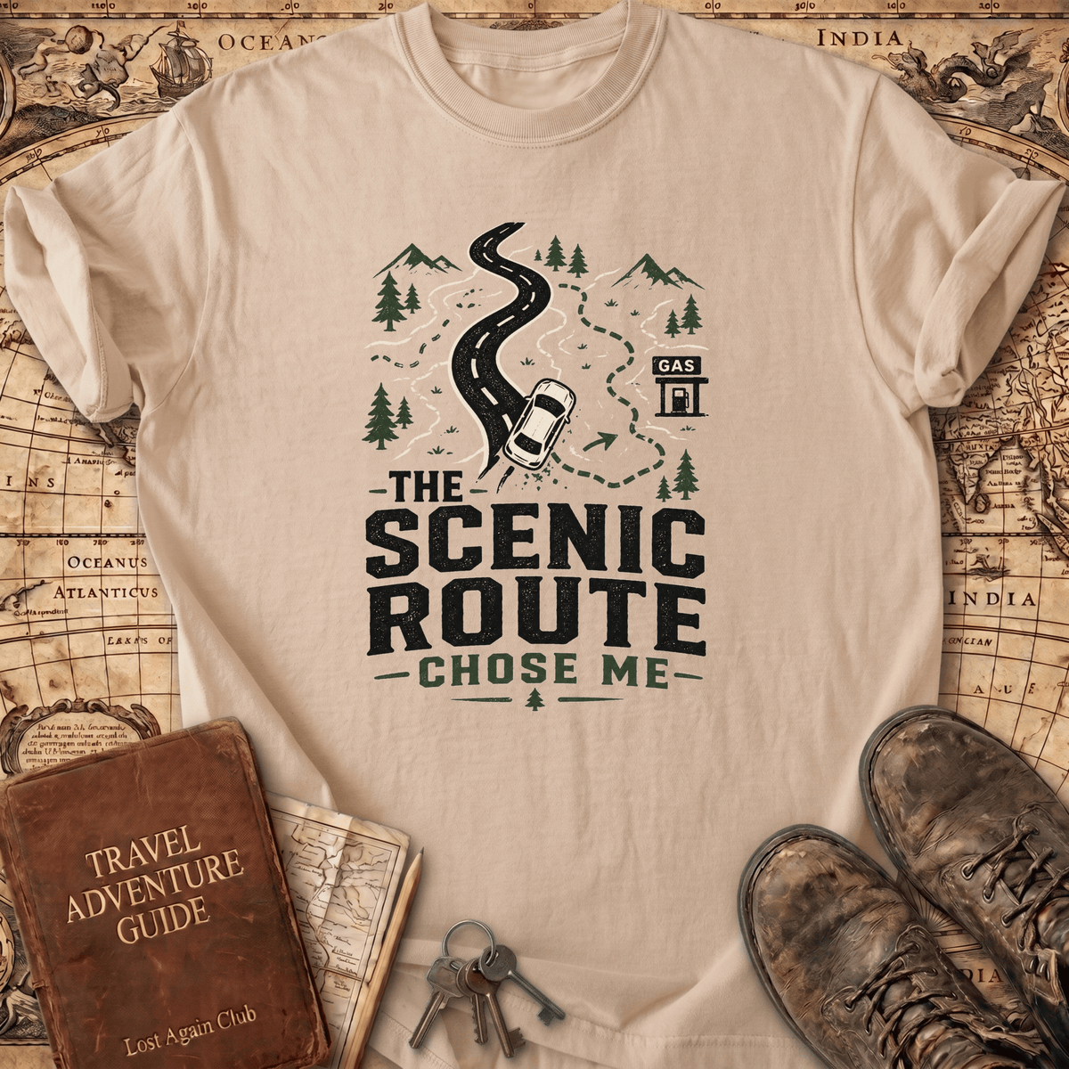 The Scenic Route Chose Me - T-Shirt