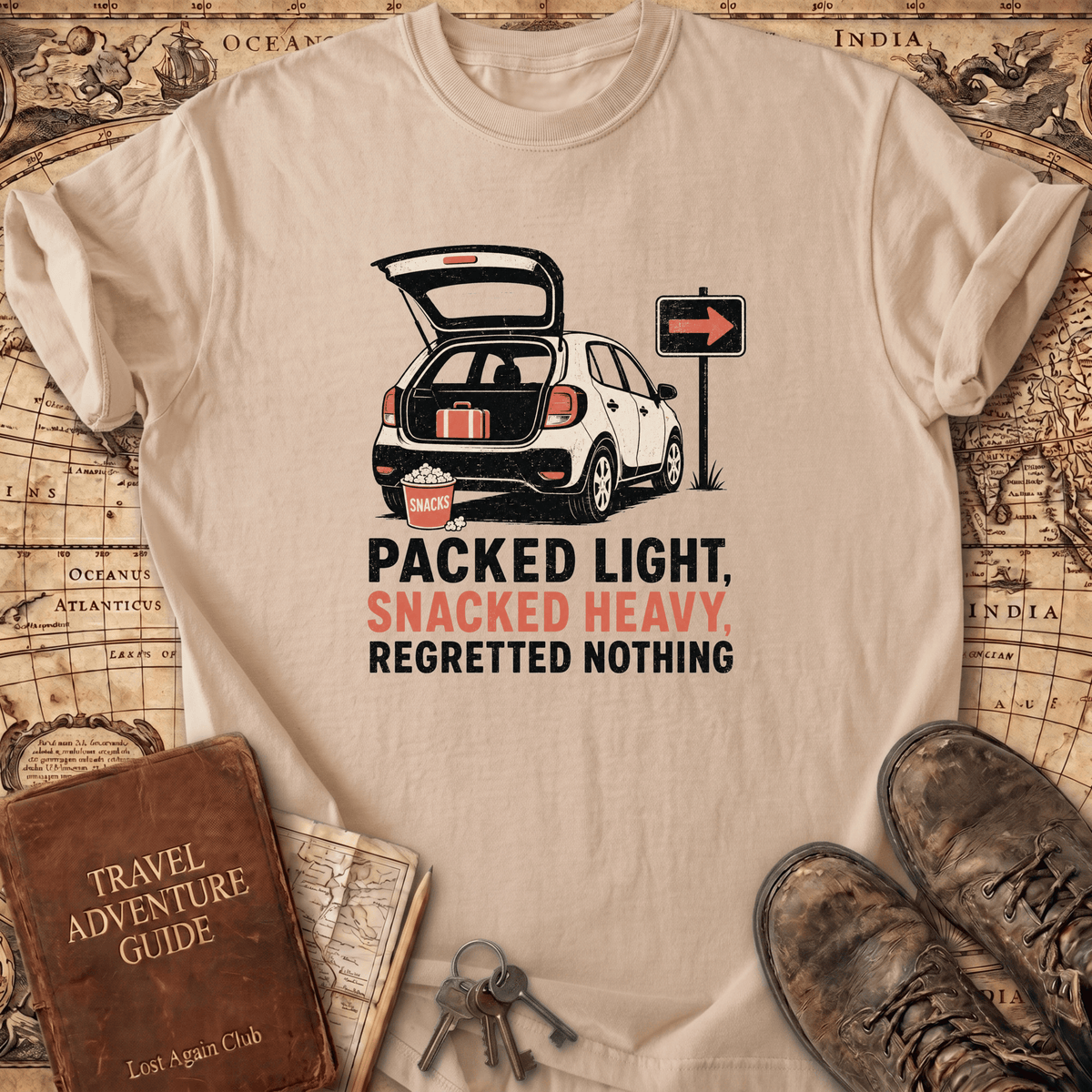 Packed Light Snacked Heavy - T-Shirt