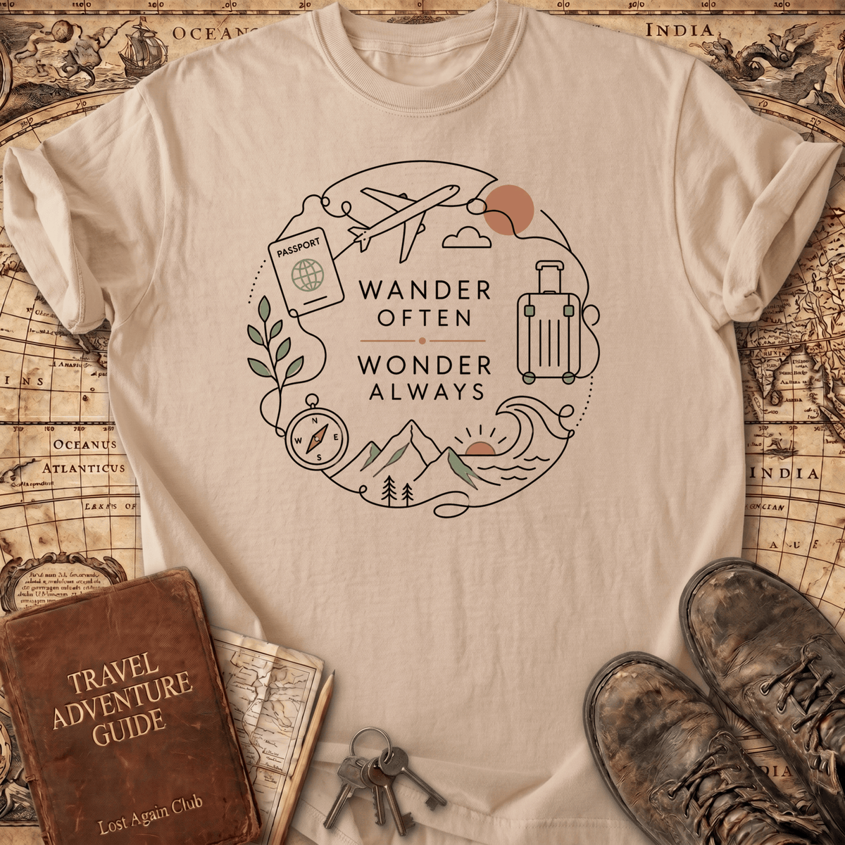 Wander Often Wonder Always T-Shirt