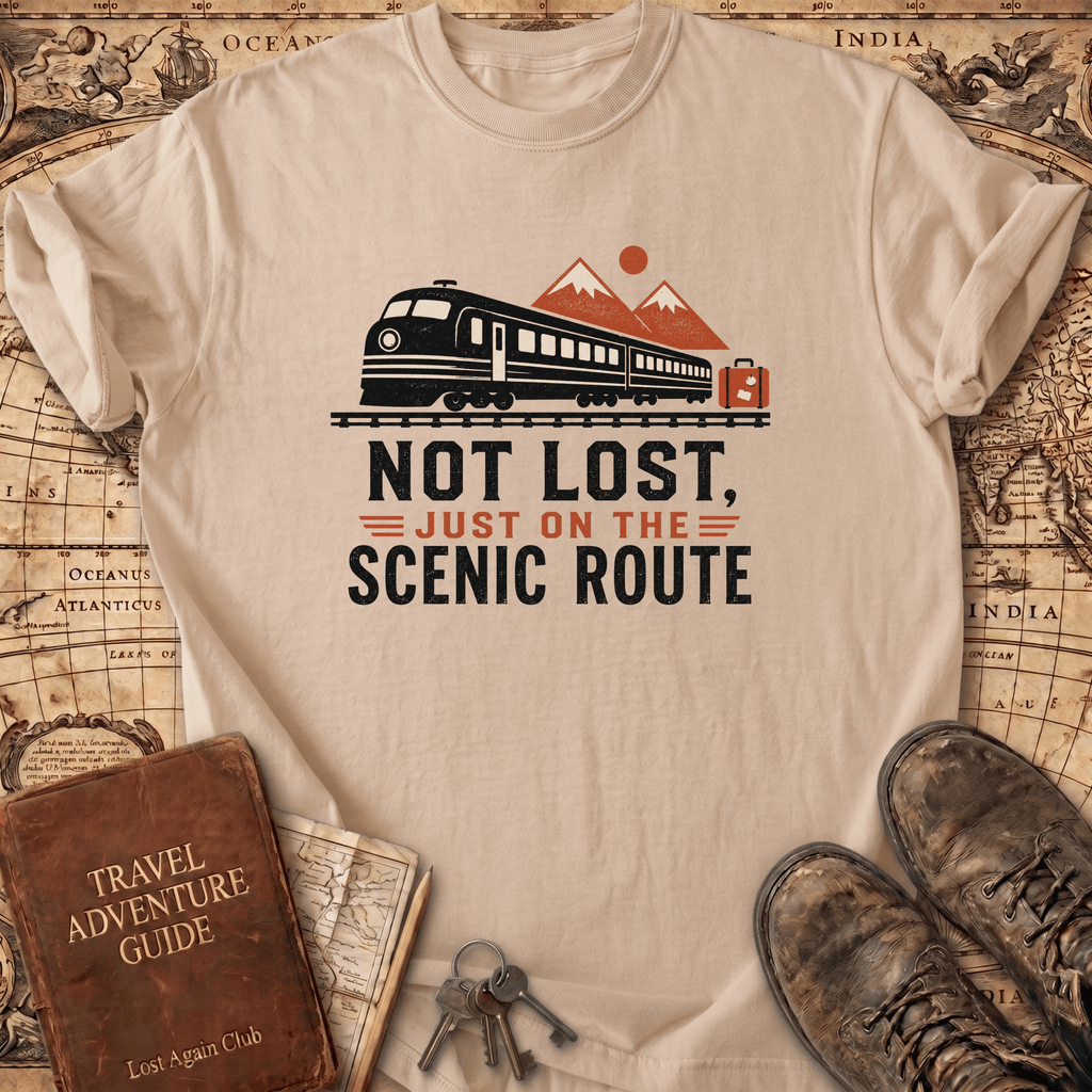 Not Lost Just On The Scenic Route - T-Shirt