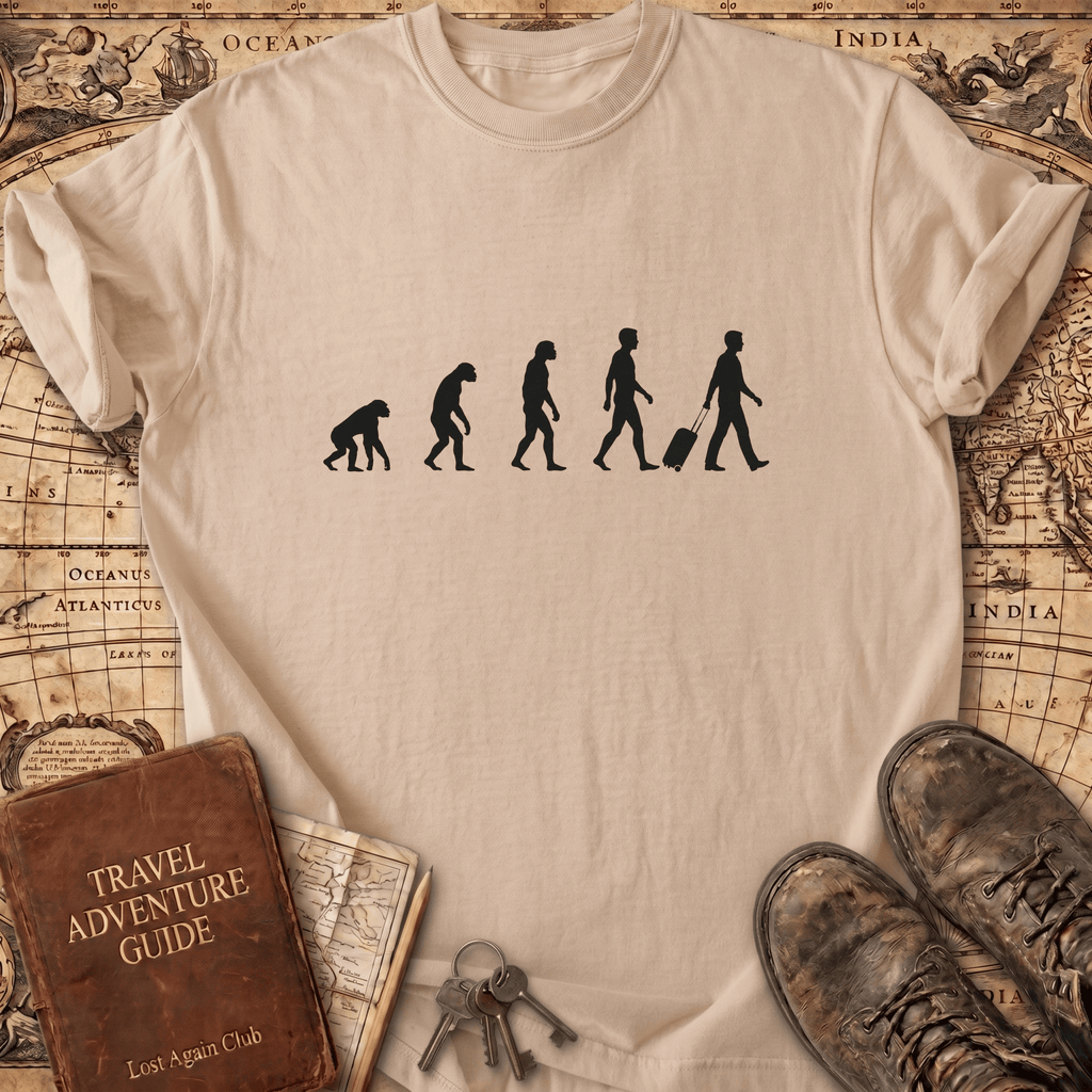 Evolution of Traveling Man T-Shirt