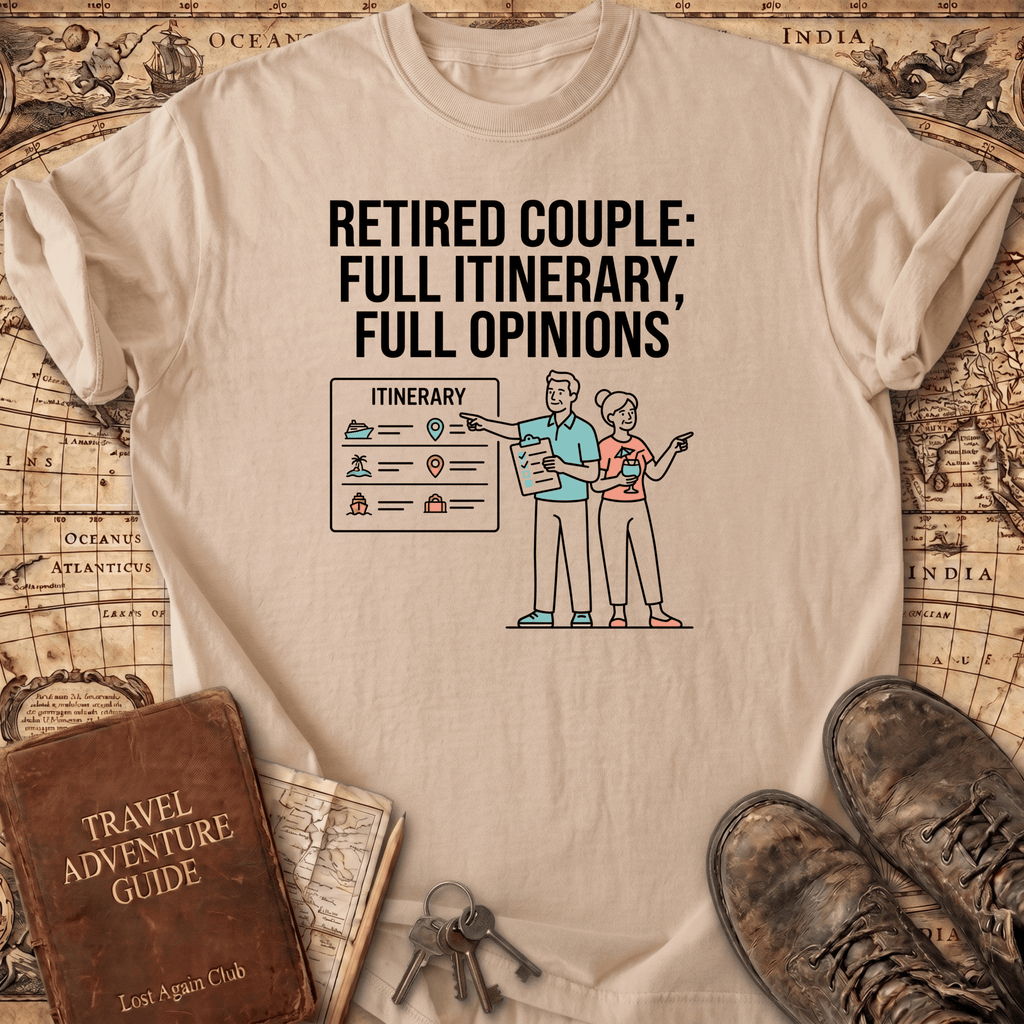 Retired Couple Full Itinerary T-Shirt