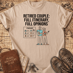 Retired Couple Full Itinerary T-Shirt
