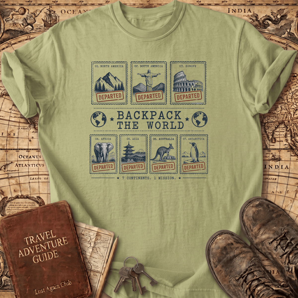 Backpack The World T-Shirt
