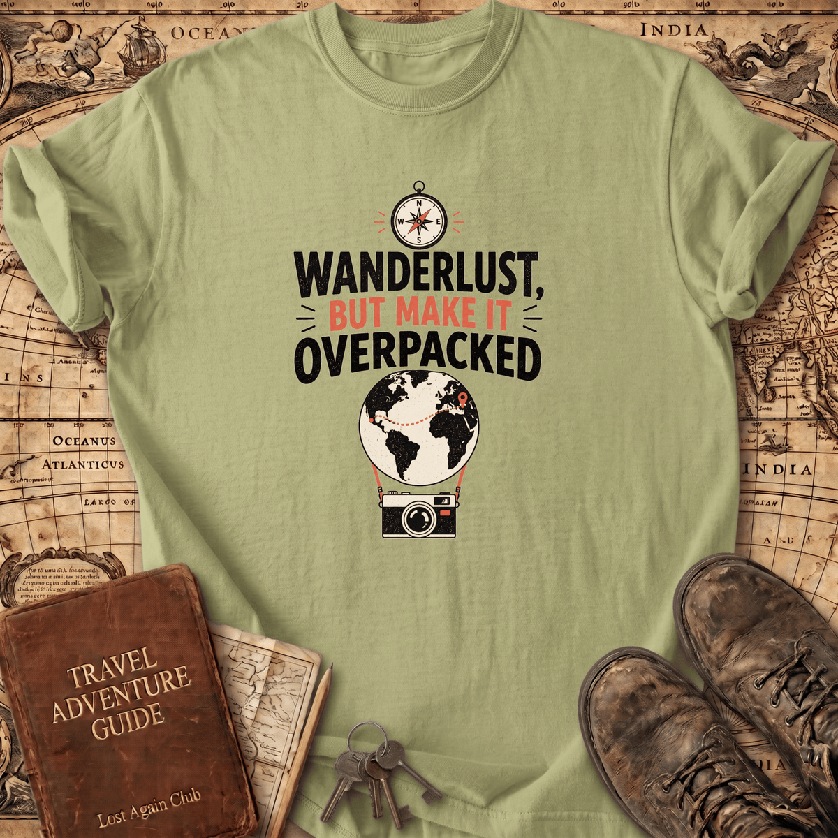 Wanderlust But Make It Overpacked - T-Shirt