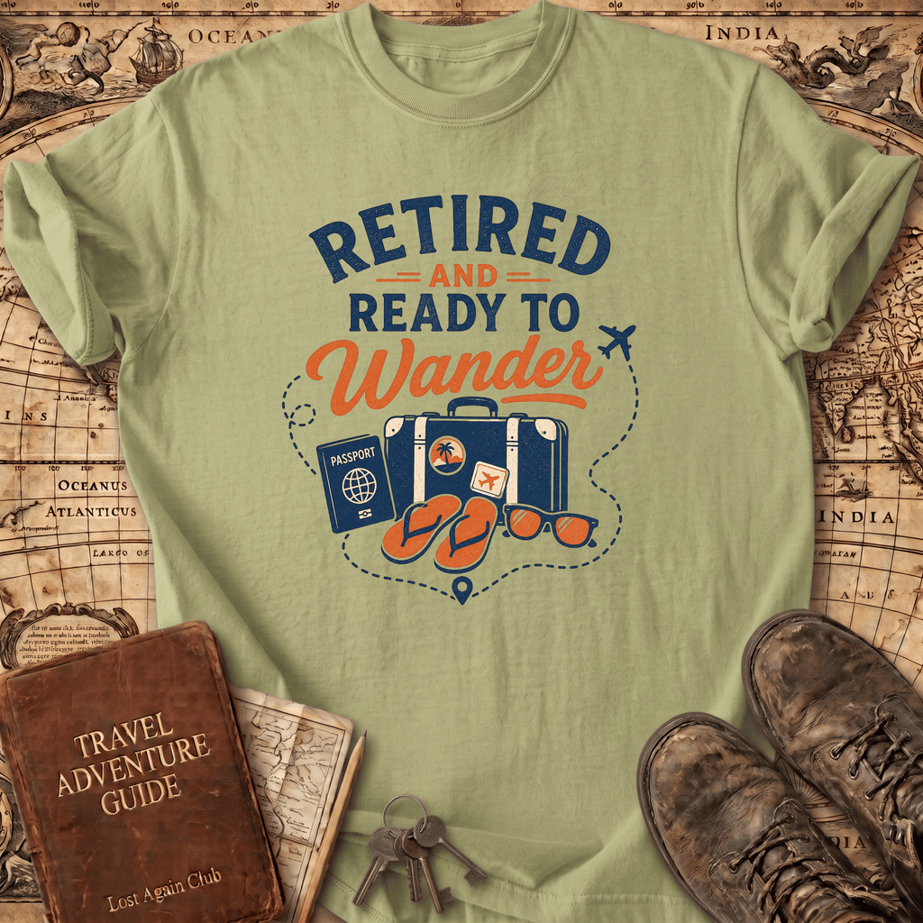 Retired And Ready To Wander - T-Shirt