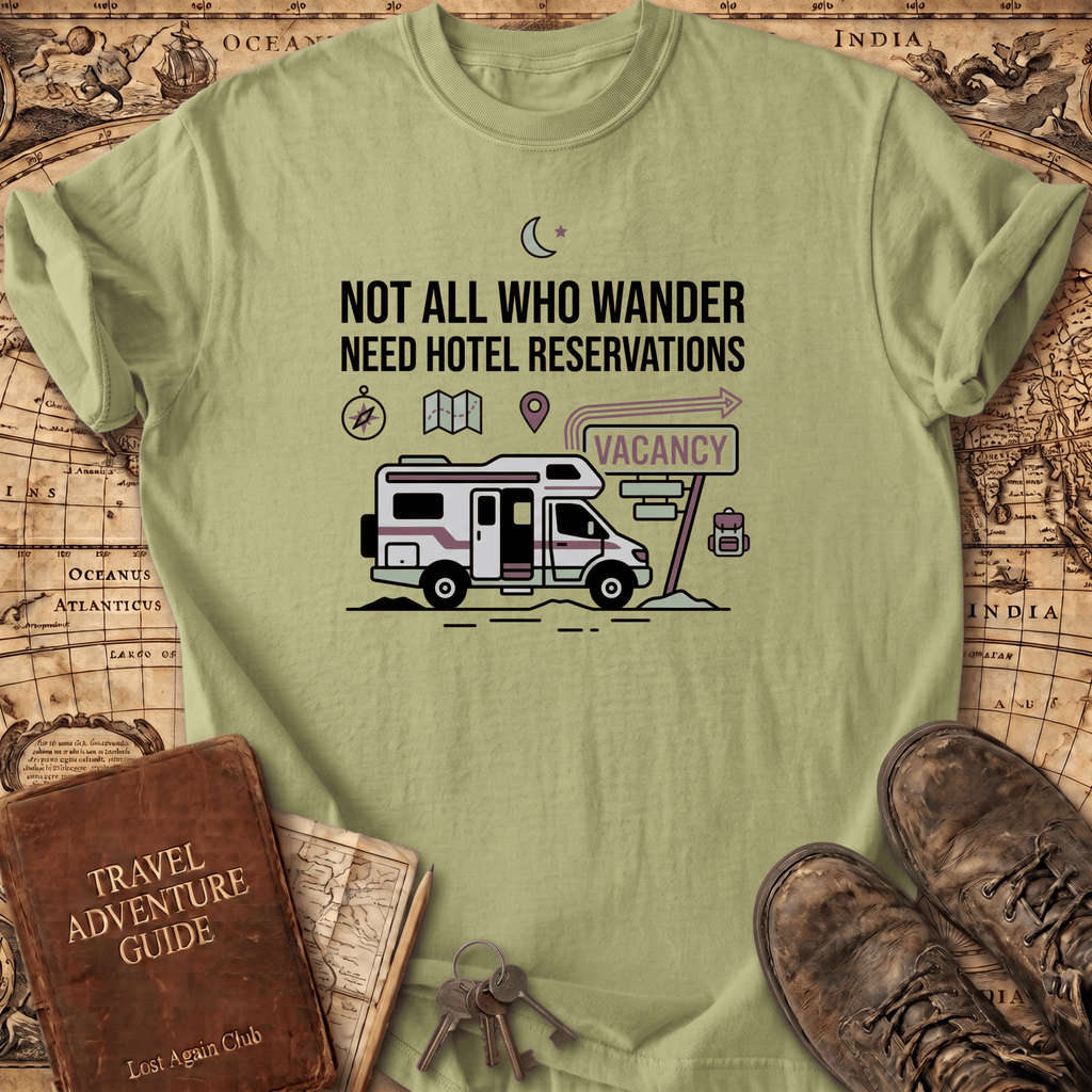 Not All Who Wander Need Hotel Reservations T-Shirt