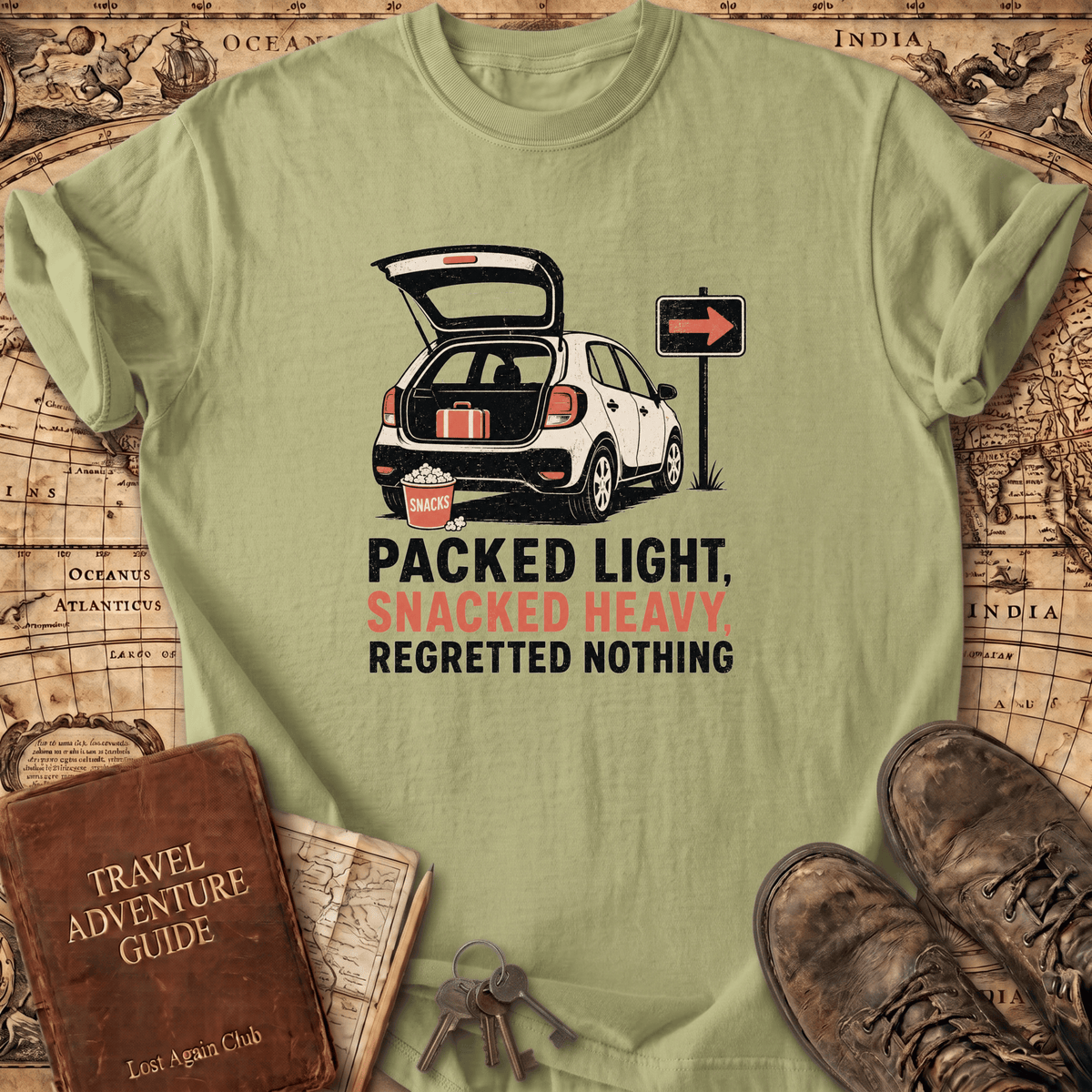 Packed Light Snacked Heavy - T-Shirt