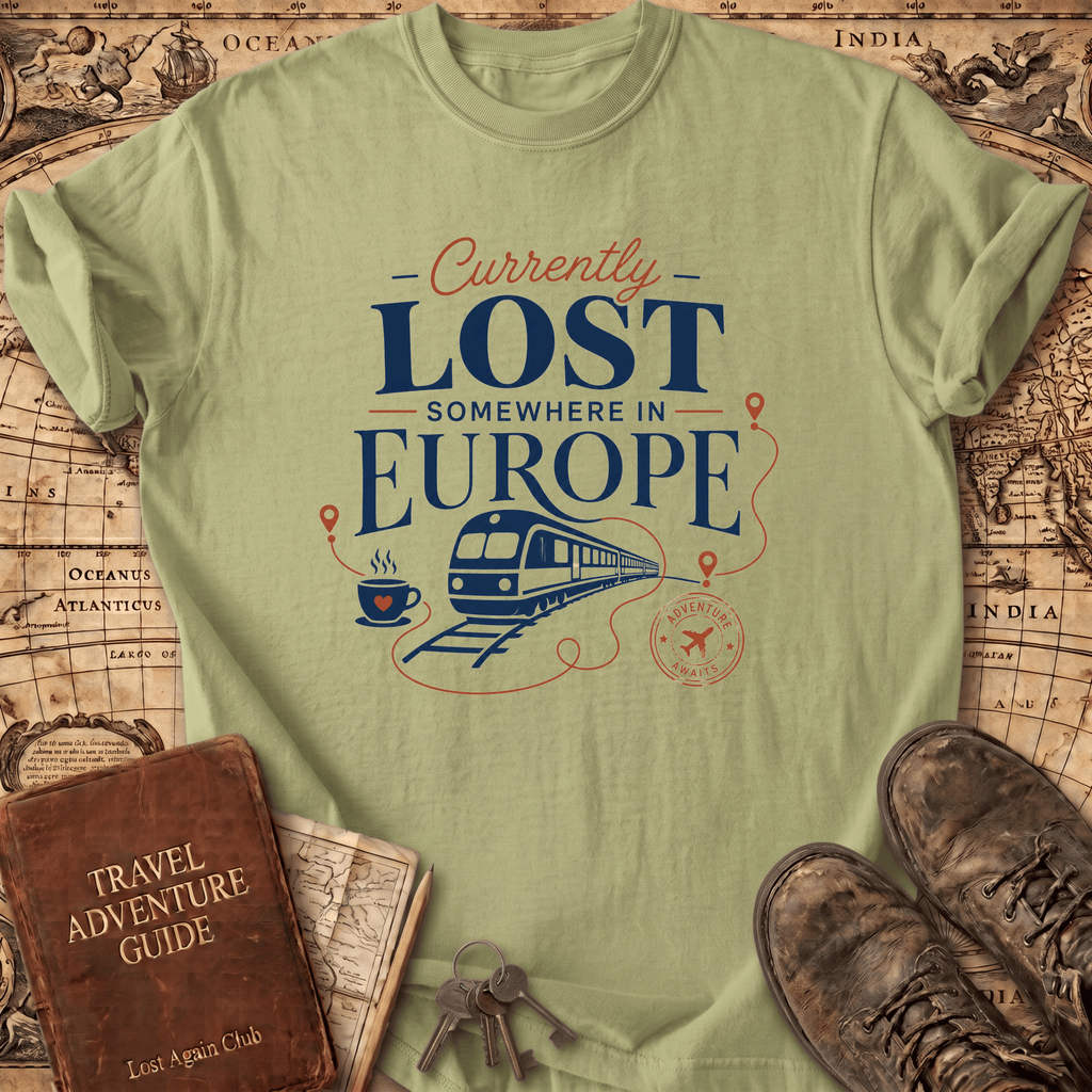 Currently Lost Somewhere In Europe - T-Shirt