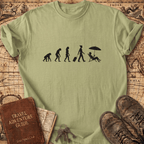 Evolution of Traveling Woman T-Shirt