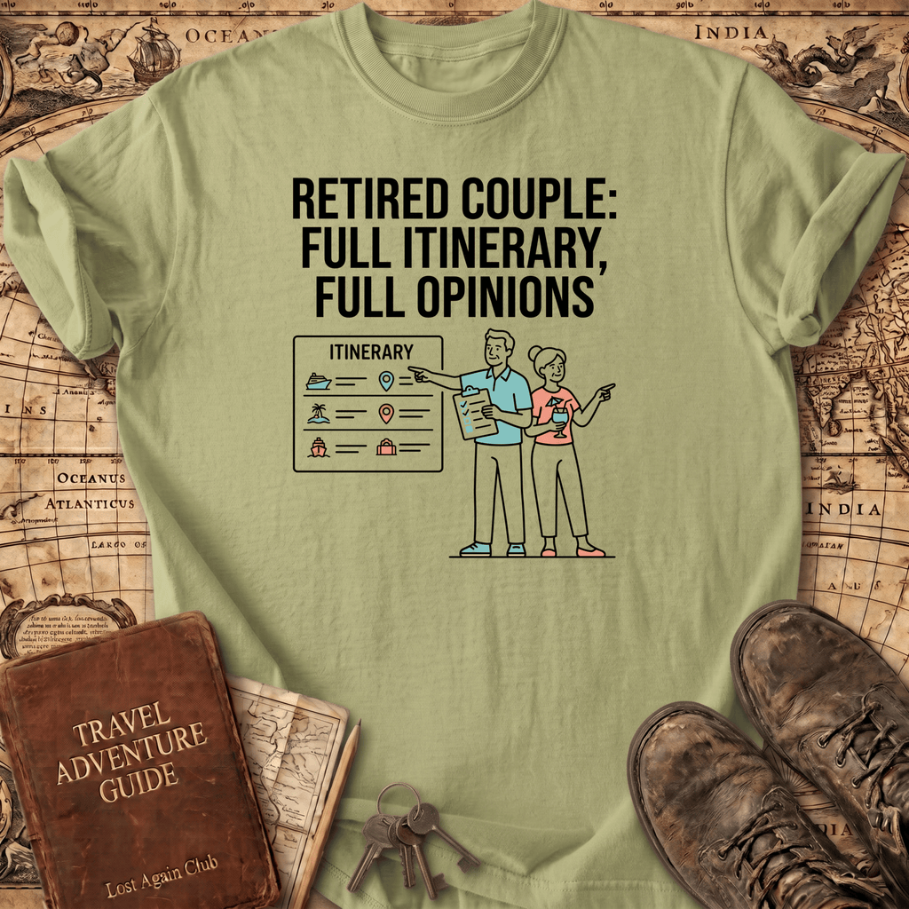 Retired Couple Full Itinerary T-Shirt