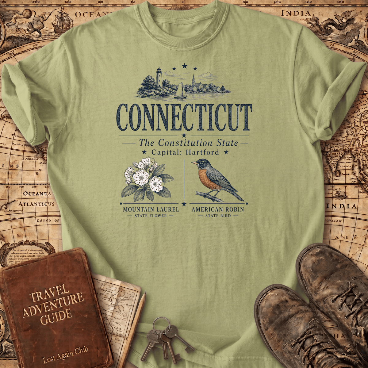 Connecticut -- T-Shirt