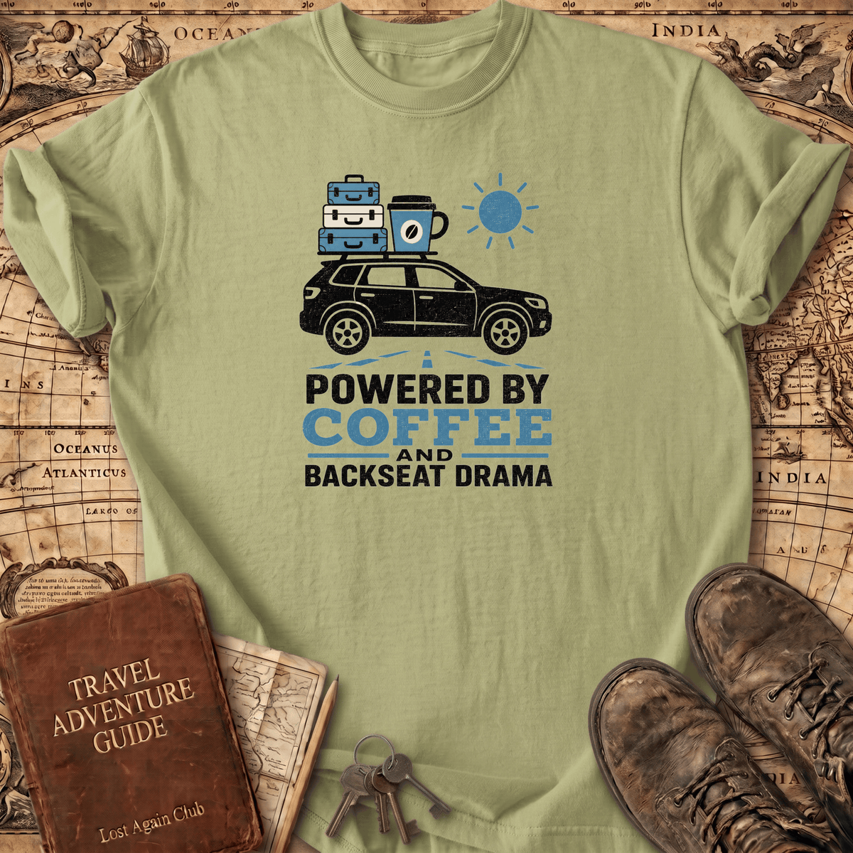 Powered By Coffee - T-Shirt