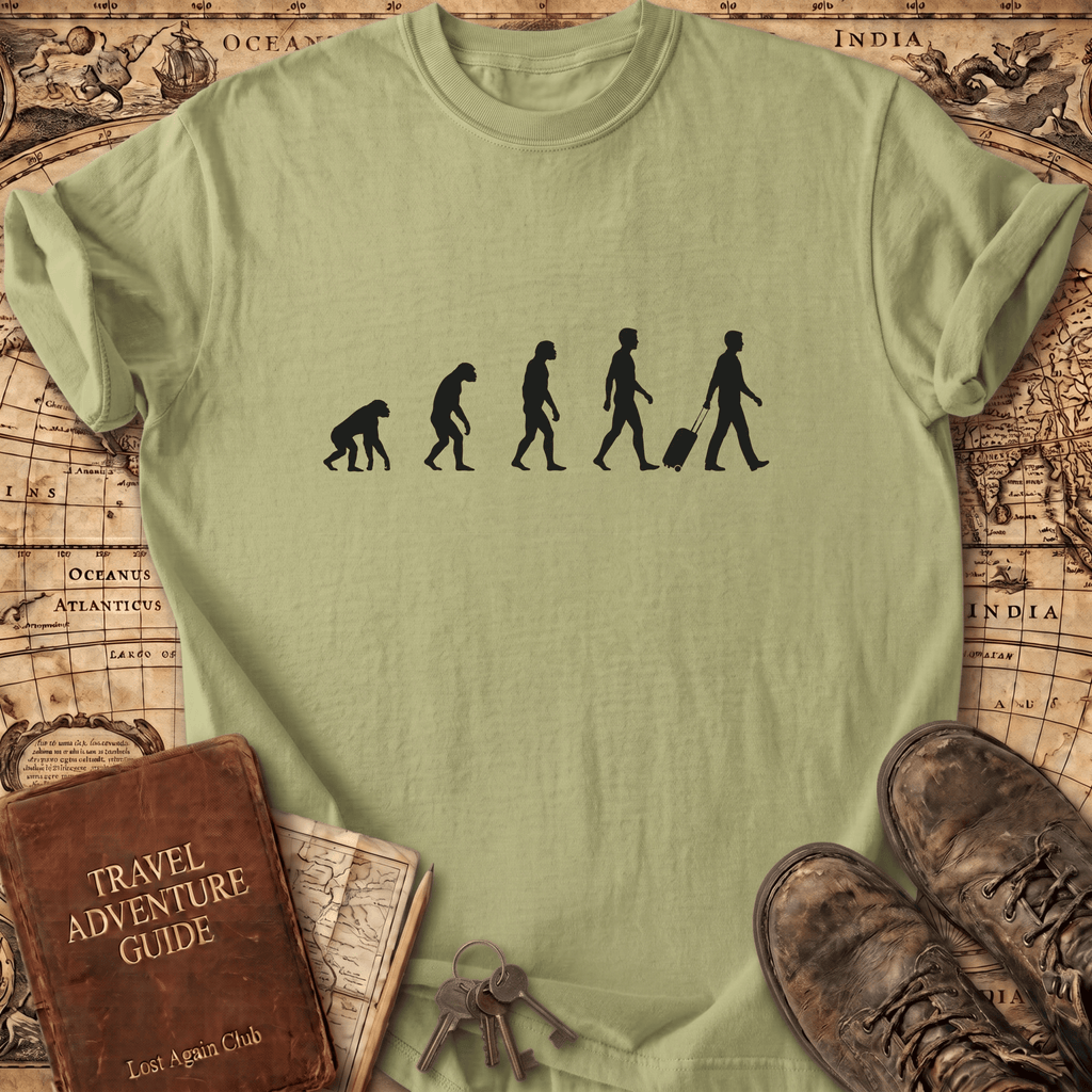 Evolution of Traveling Man T-Shirt