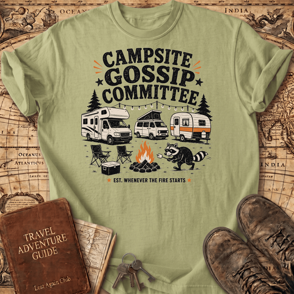 Campsite Gossip Committee - T-Shirt