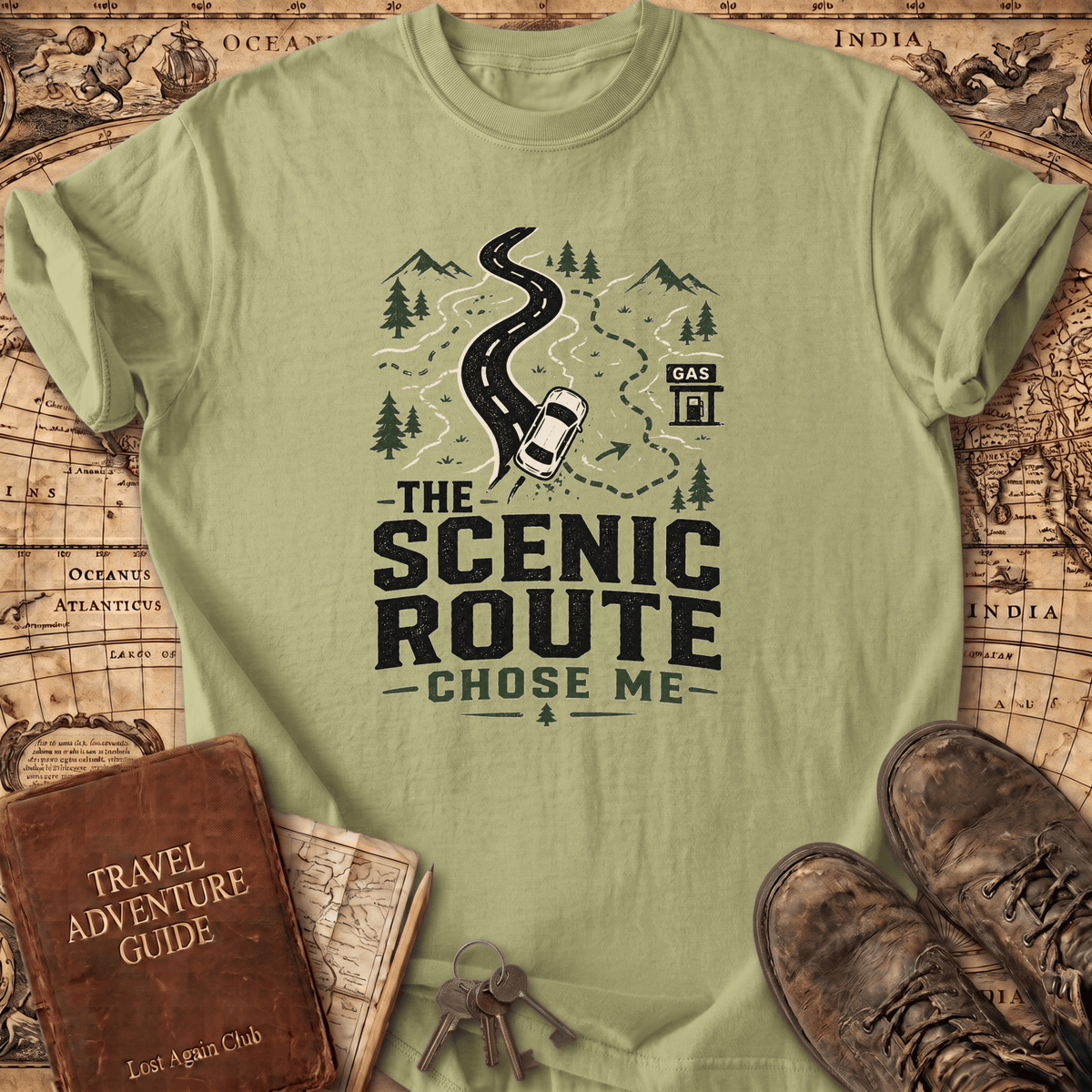 The Scenic Route Chose Me - T-Shirt