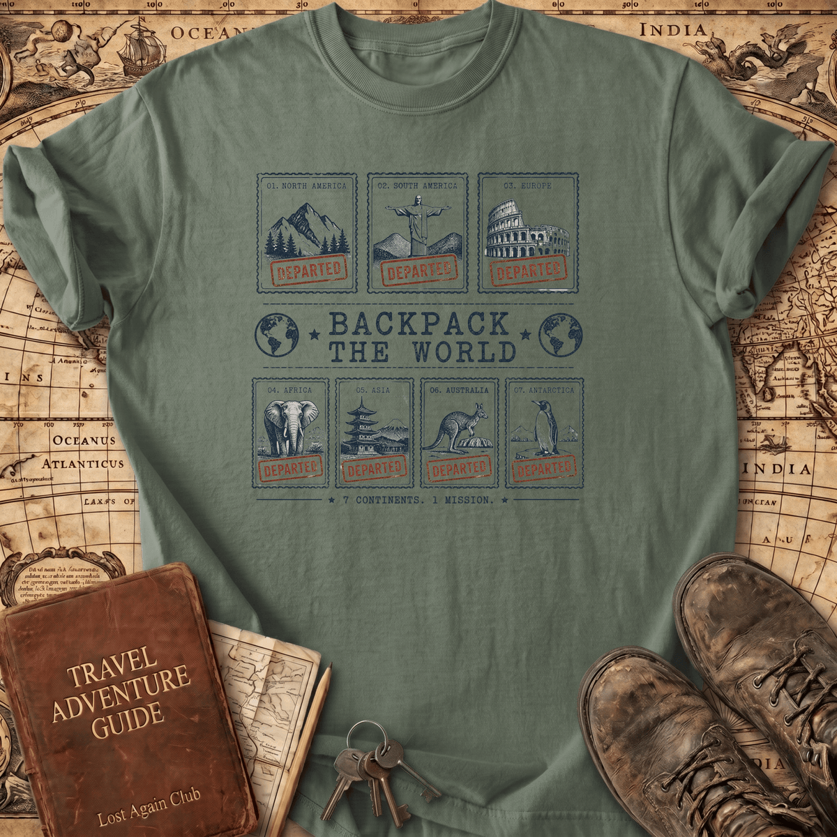 Backpack The World T-Shirt