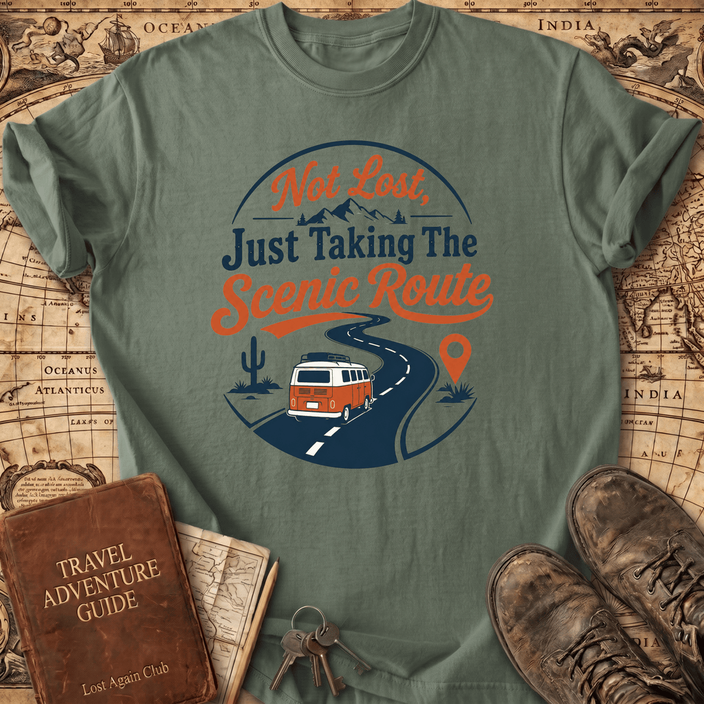Not Lost Just Taking The Scenic Route - T-Shirt