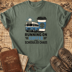 Running On Coffee And Scheduled Chaos - T-Shirt