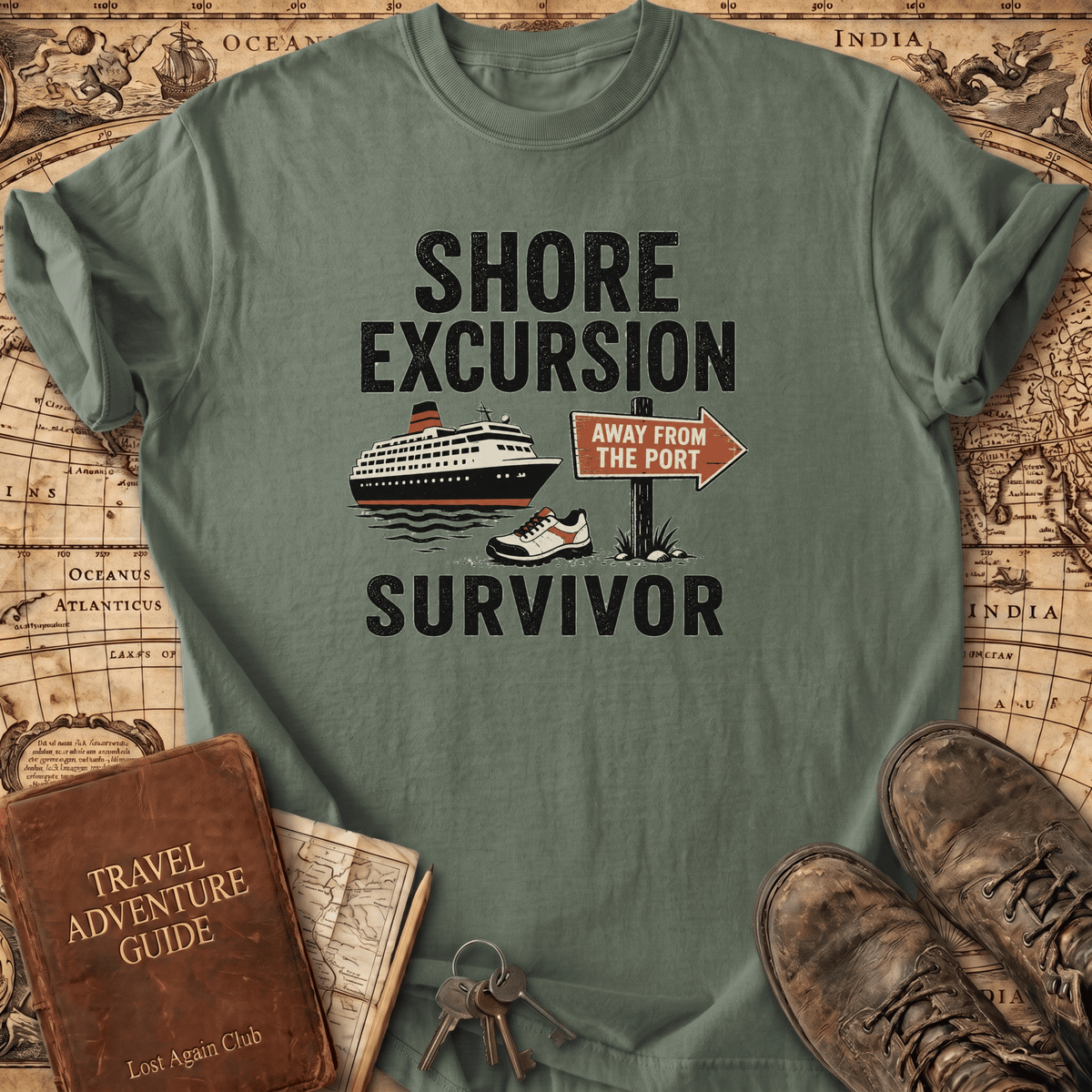 Shore Excursion Survivor - T-Shirt