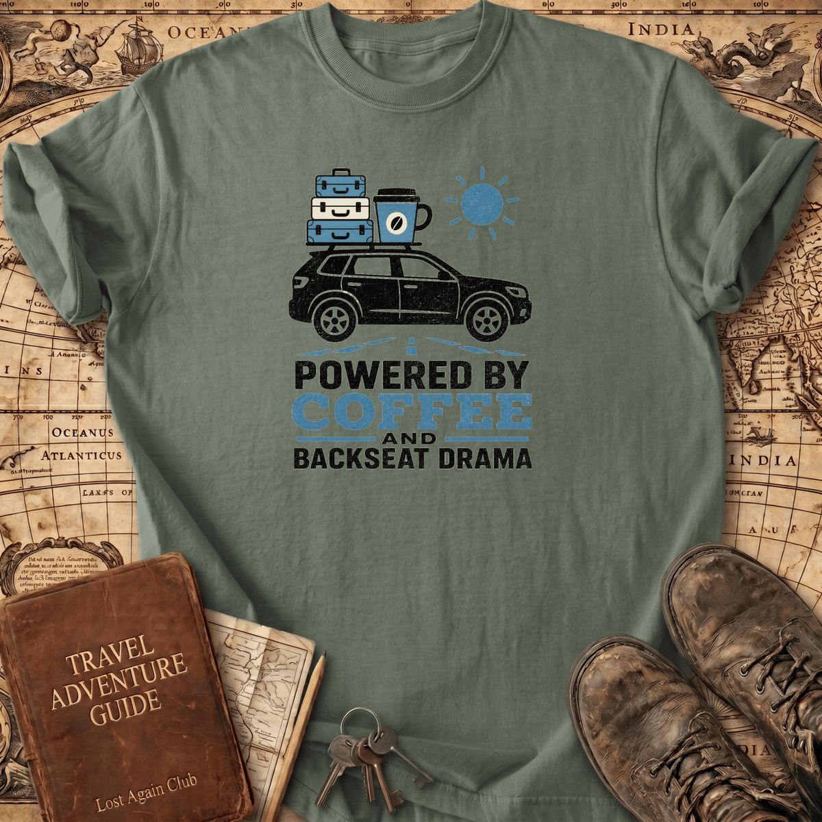 Powered By Coffee - T-Shirt